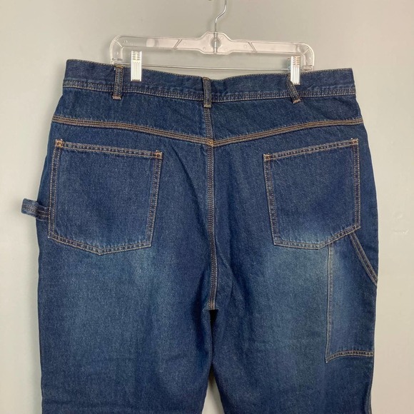 ALASKA Bay Outfitters Medium Wash Flannel Lined Carpenter Jeans Men's Size 40x32 - Picture 9 of 12